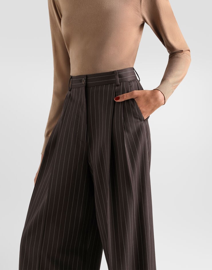 Dolce & Gabbana Pinstripe wool trousers Dolce & Gabbana Pinstripe wool trousers Multicolor FTC3MTFRBC0
