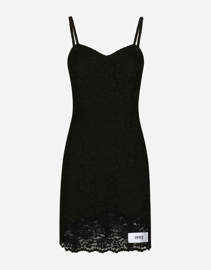 Dolce & Gabbana KIM DOLCE&GABBANA Cordonetto lace minidress Schwarz F6BHJTFLM9B