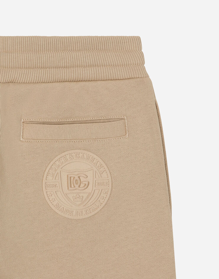 Dolce & Gabbana Jogginghose aus Jersey mit DG-Logo Beige L4JPIGG7NXC