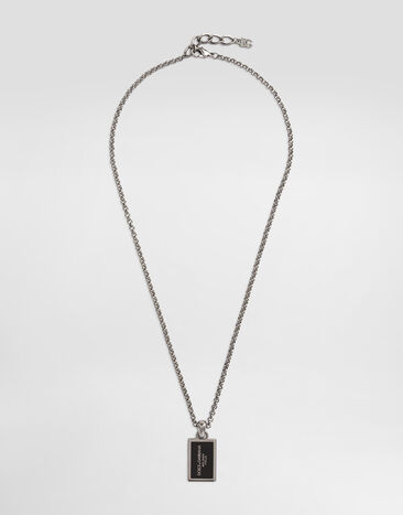 Dolce & Gabbana Metal necklace with logo Multicolor GQ348EG0WUC