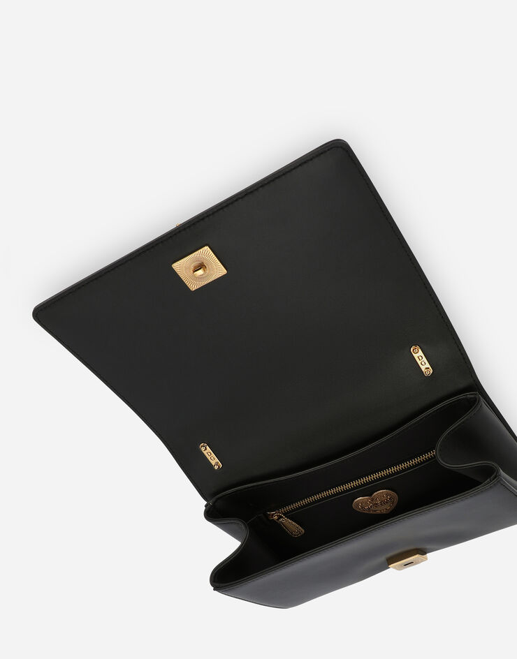 Dolce & Gabbana Medium Devotion bag in quilted nappa leather Black BB6652AV967