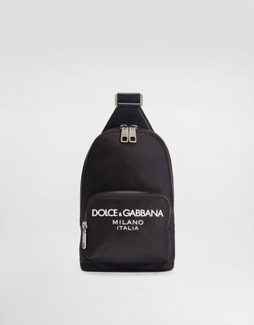 Dolce & Gabbana Nylon crossbody backpack Blue BM2295AG182