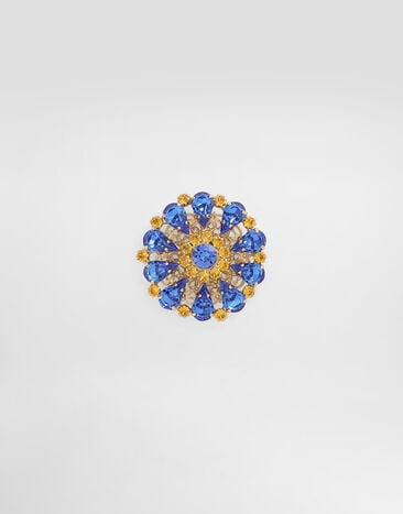 Dolce & Gabbana Brooch with rhinestones Multicolor WPR5S6W1111
