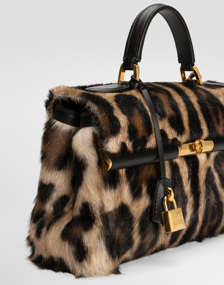 Dolce & Gabbana Marlene handbag in leo kid leather Multicolor BB7931A0600