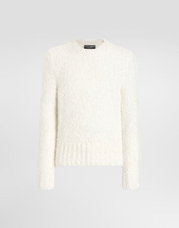 Dolce & Gabbana Bouclé-effect pullover Dolce & Gabbana Bouclé-effect pullover Beige GXXCLTJGMMO
