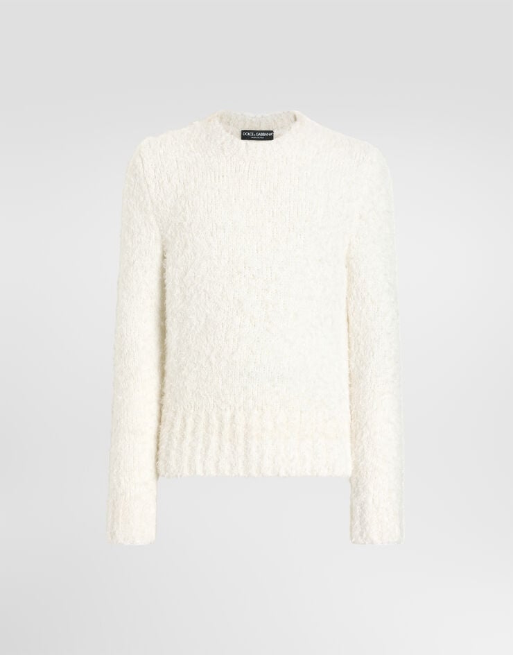 Dolce & Gabbana Bouclé-effect pullover Dolce & Gabbana Bouclé-effect pullover Beige GXXCLTJGMMO