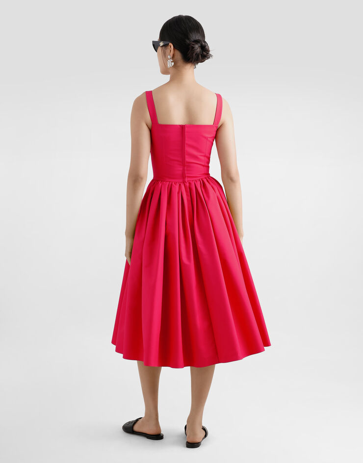Dolce & Gabbana Cotton sundress Fuchsia F6ZT0TFU61A