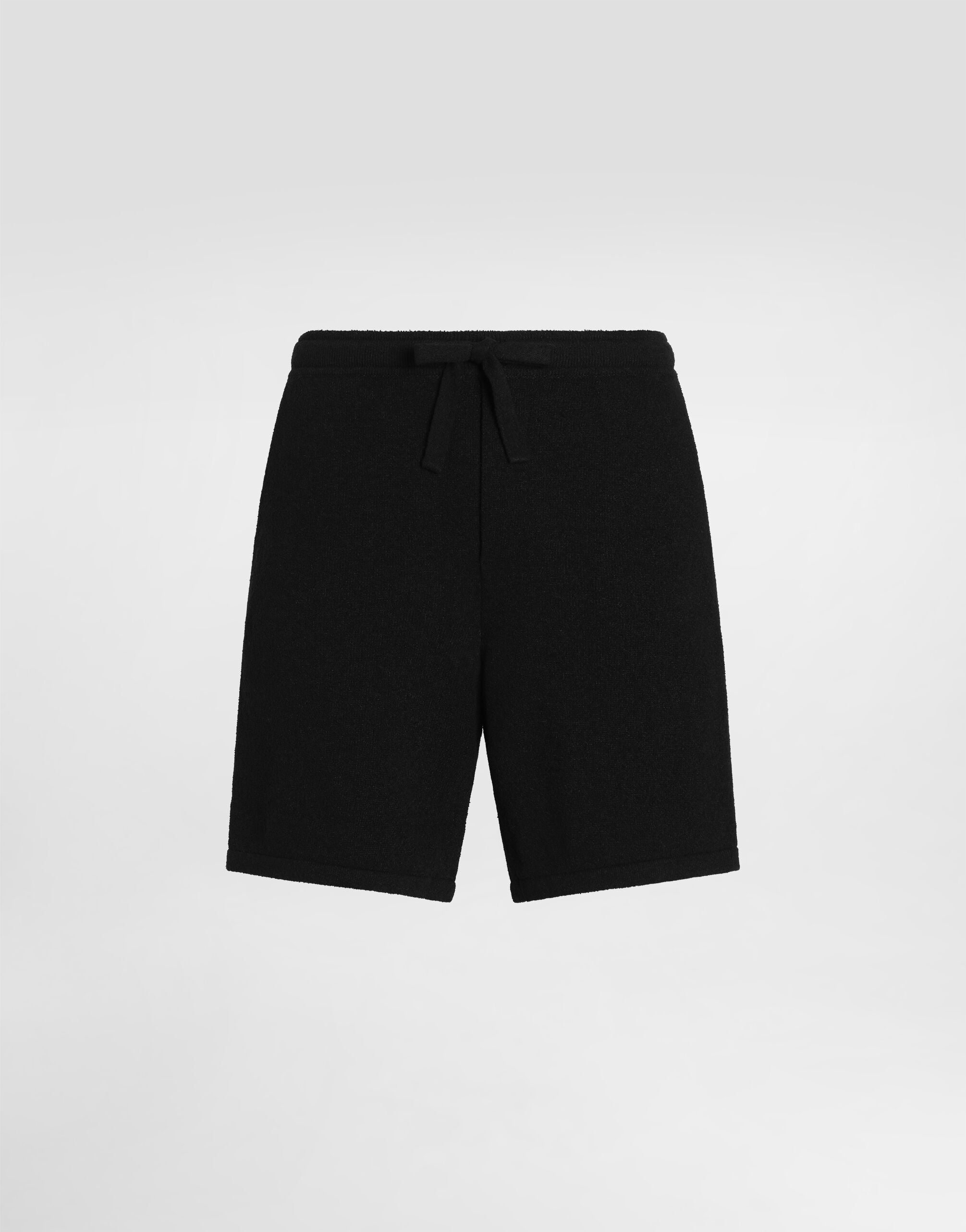 Smooth knit shorts in Black for Men | Dolce&Gabbana®