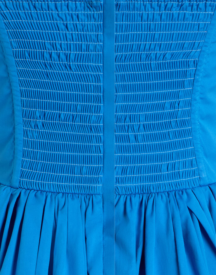 Dolce & Gabbana Kleid aus Baumwolle Dolce & Gabbana Kleid aus Baumwolle Azurblau F615YTFU62Q