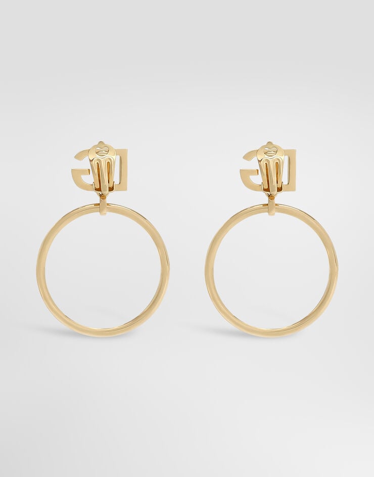 Dolce & Gabbana Hoop earrings with DG logo Dolce & Gabbana Hoop earrings with DG logo Gold WEQ6M3W1111