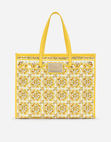 Dolce & Gabbana حقيبة تسوق كبيرة أصفر BB2274AP026