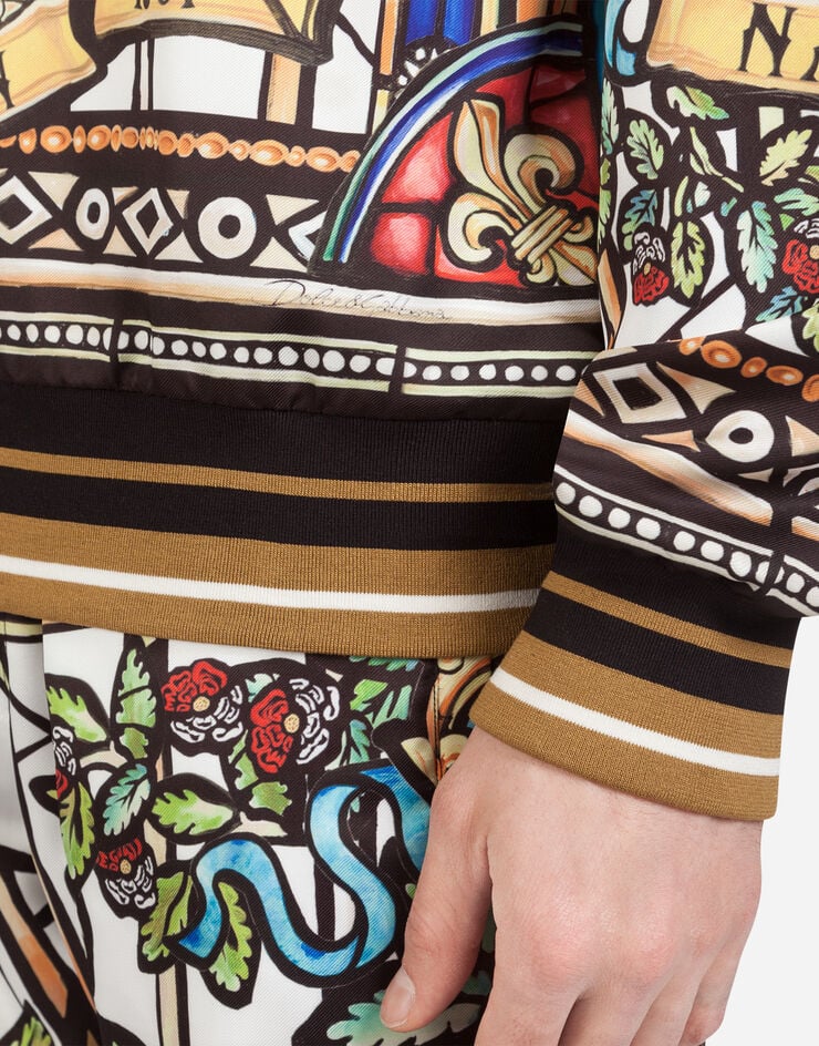 Dolce & Gabbana NAPOLEON PRINT SWEATER MULTICOLORED G9OZ8THHMY0