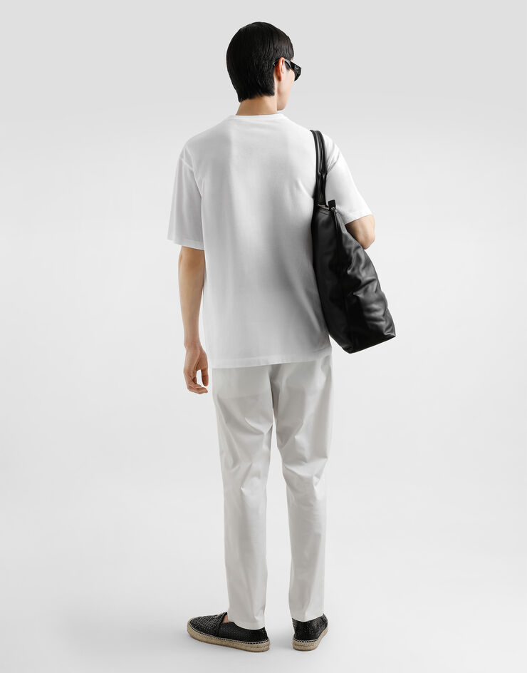 Dolce & Gabbana Cotton jogging pants with tag White GYACETFUFNV