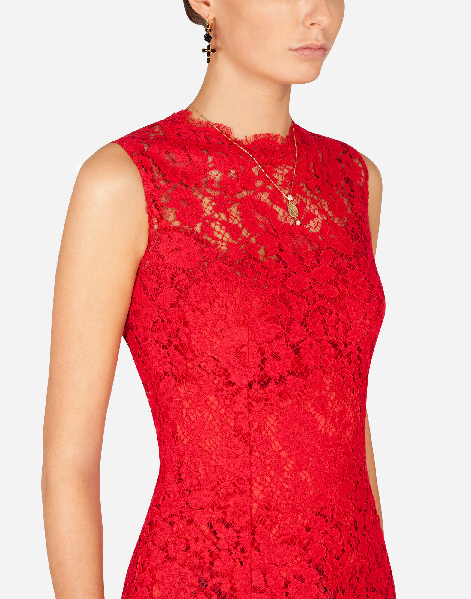 DOLCE & GABBANA ドルガバ レース ノースリーブ サイズM トップ ノースリーブ レース