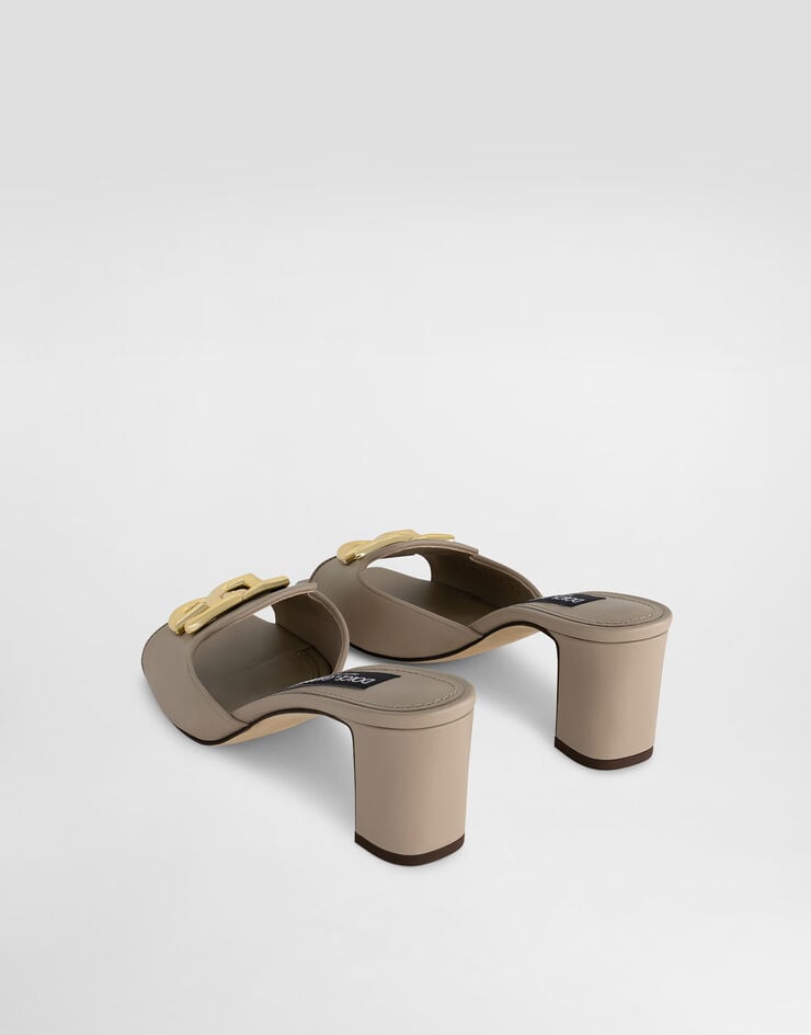 Dolce & Gabbana Calfskin mules Turtle Dove CR1699CW576