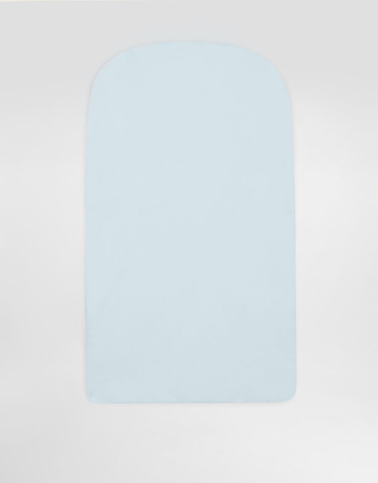 Dolce & Gabbana Interlock and linen baby nest with embroidery Dolce & Gabbana Interlock and linen baby nest with embroidery Grey LNJAI7G7PUP