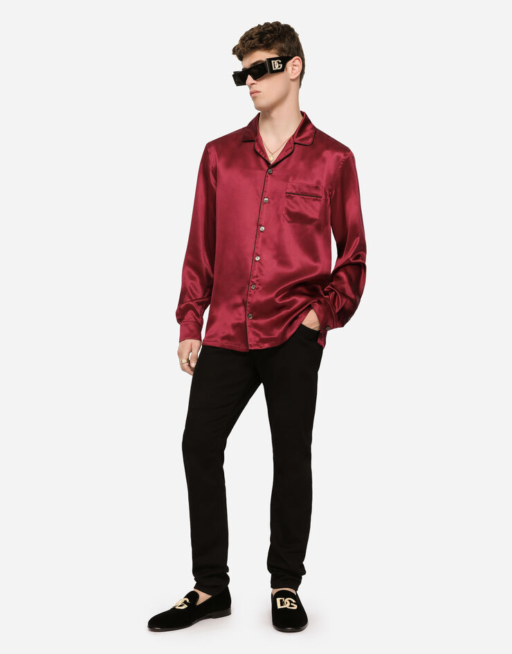 Dolce & Gabbana Silk shirt Bordeaux G5EM2TFU1AU