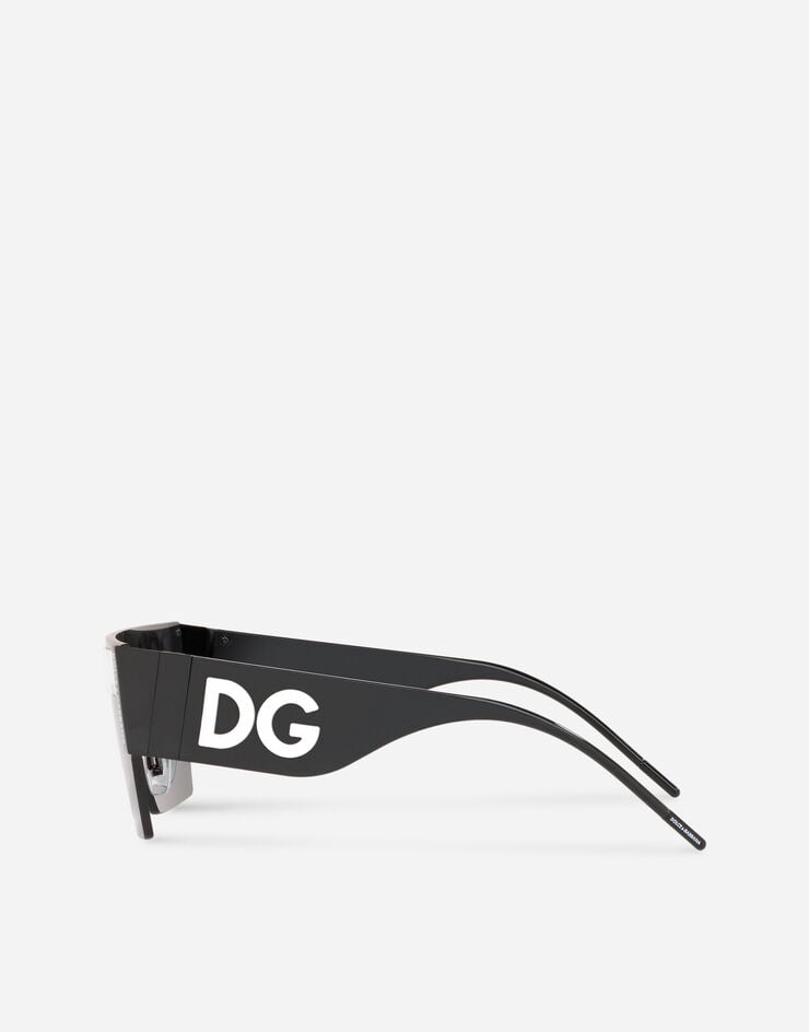 Dolce & Gabbana Солнцезащитные очки DG с логотипом ЧЕРНЫЙ VG2233VM187