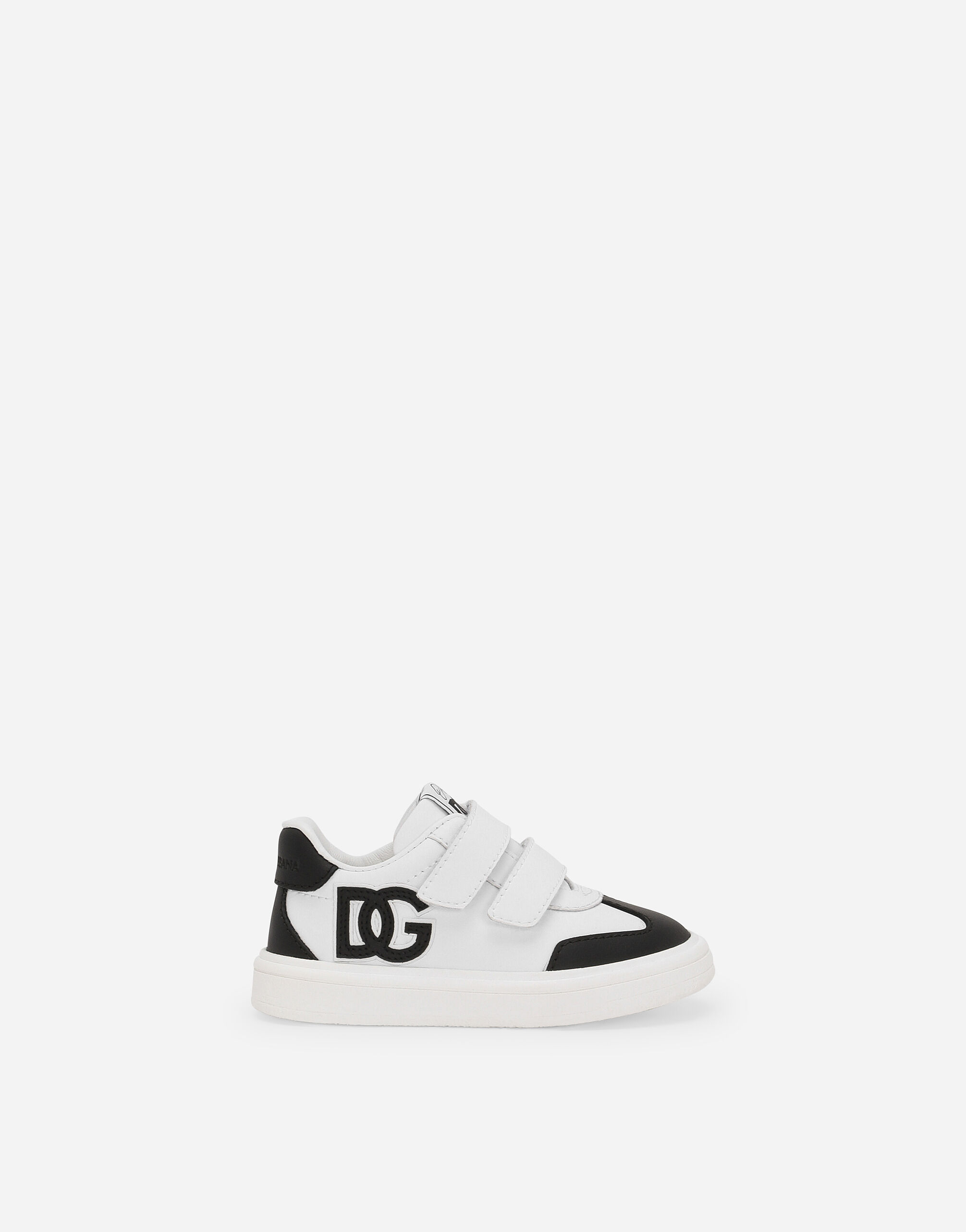 DG Original calfskin low top sneakers with DG logo in Multicolor for Boys Dolce Gabbana