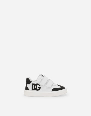 Dolce & Gabbana DG Original calfskin low-top sneakers with DG logo Blue DL0085A4434