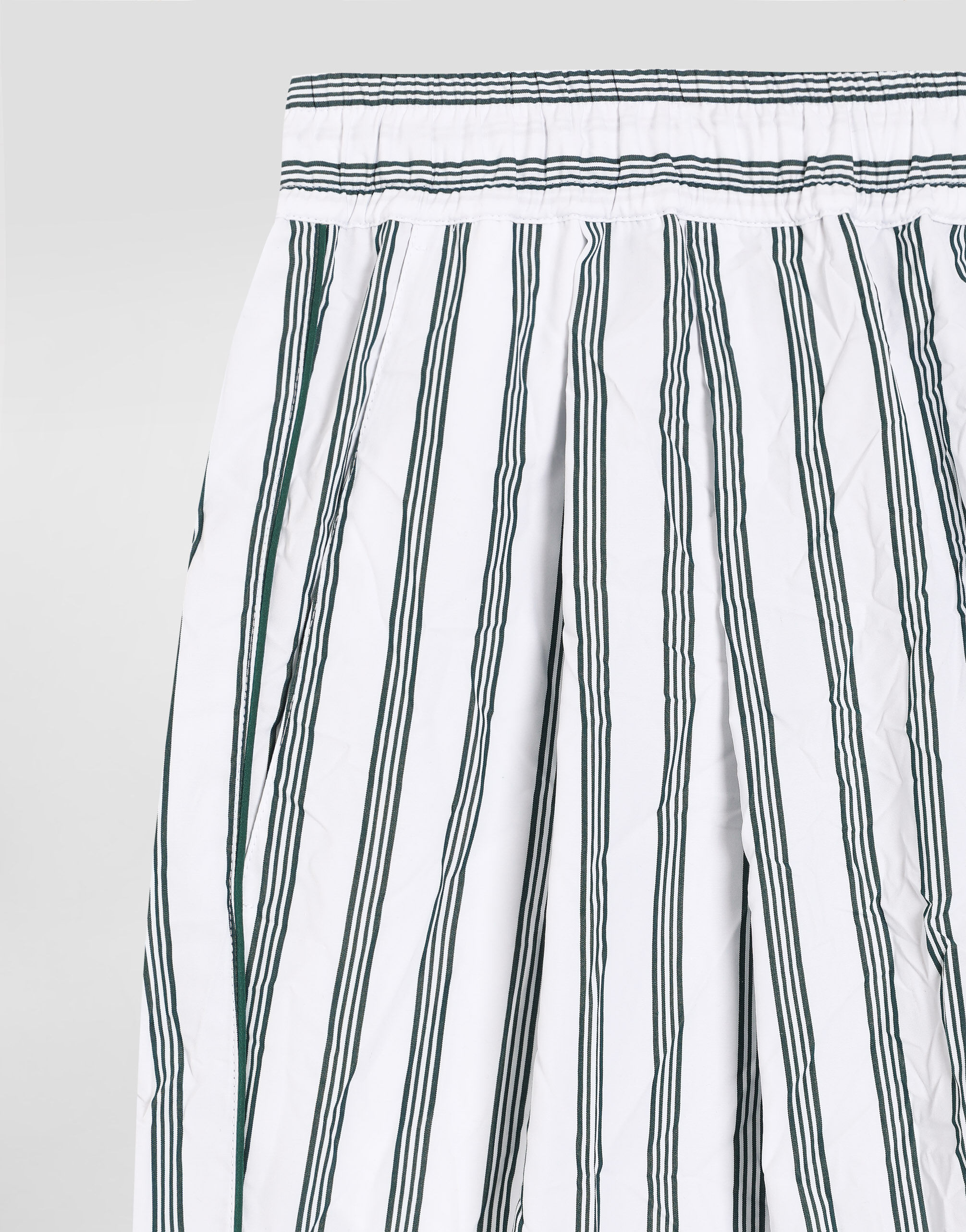 Crinkled striped poplin jogging boxers - thumbnail 4