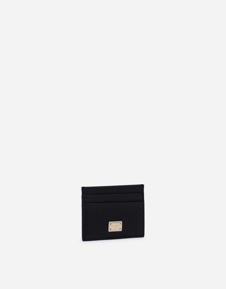 Dolce & Gabbana Porta carte di credito in vitello Nero BI0330A1001