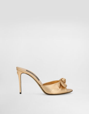 Dolce & Gabbana Mordoré nappa leather sandals Gold CR1750A1016
