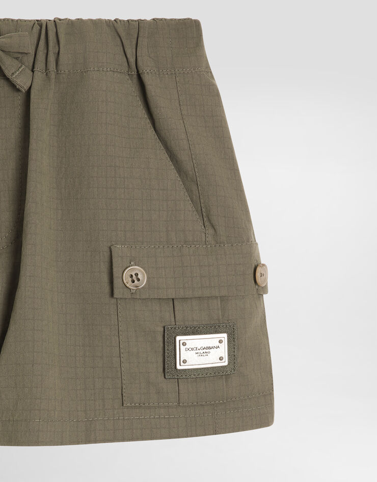 Dolce & Gabbana Ripstop bermuda shorts Dolce & Gabbana Ripstop bermuda shorts Green L14Q06HUMV9
