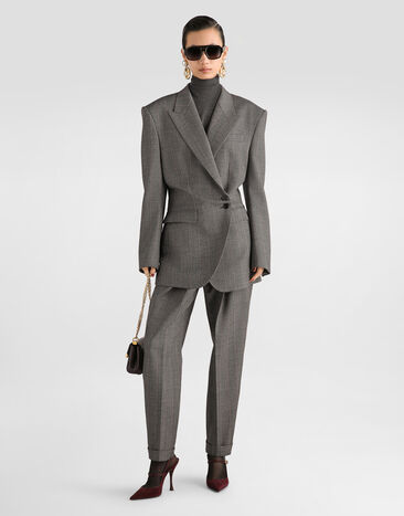 Dolce & Gabbana Pinstripe wool trousers Multicolor FTDM3TFRBDP