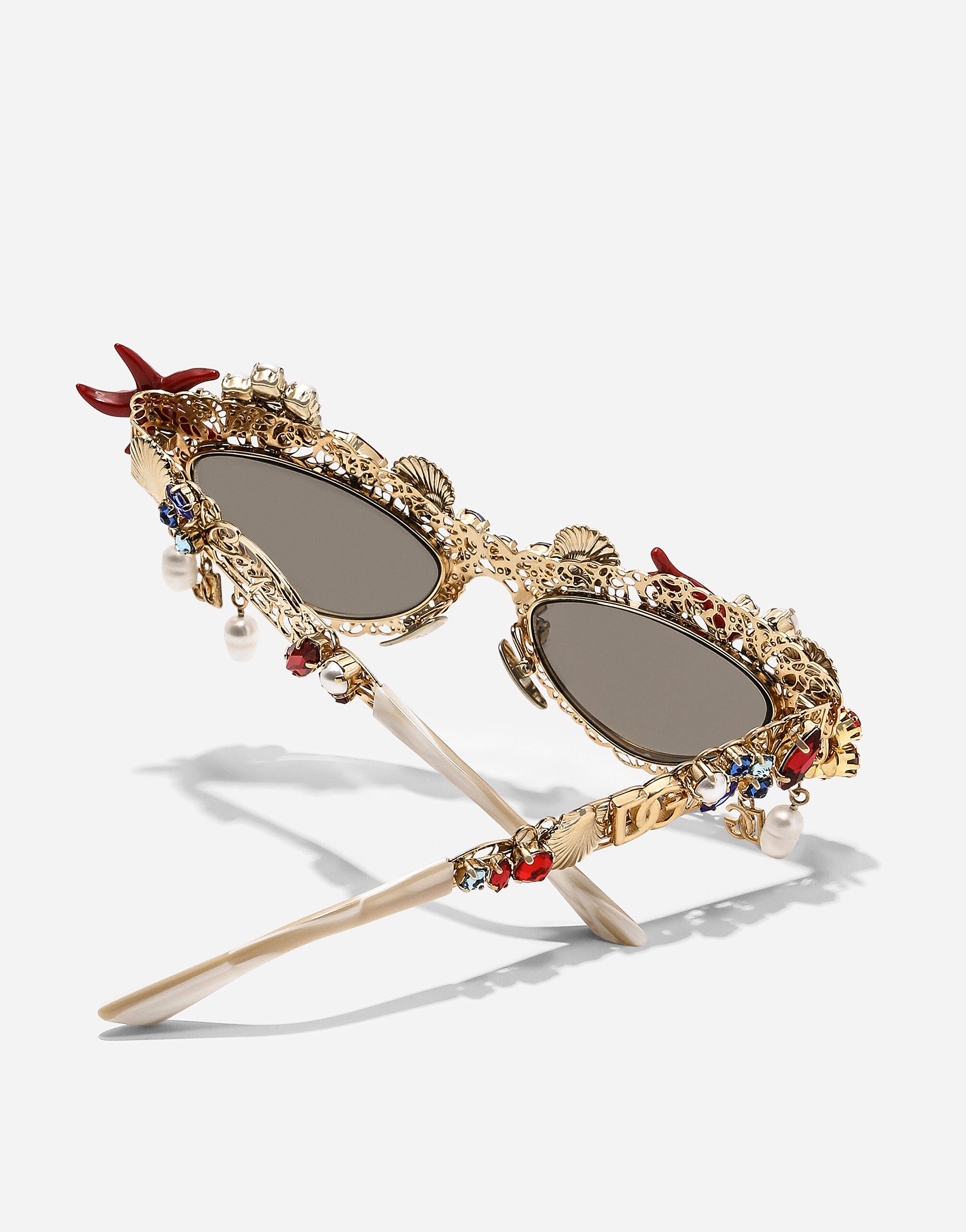 大幅値下げ‼️✨新品未使用✨DOLCE&GABBANA キャップ✨ Capri sunglasses in Gold for Women | Dolce&Gabbana® US