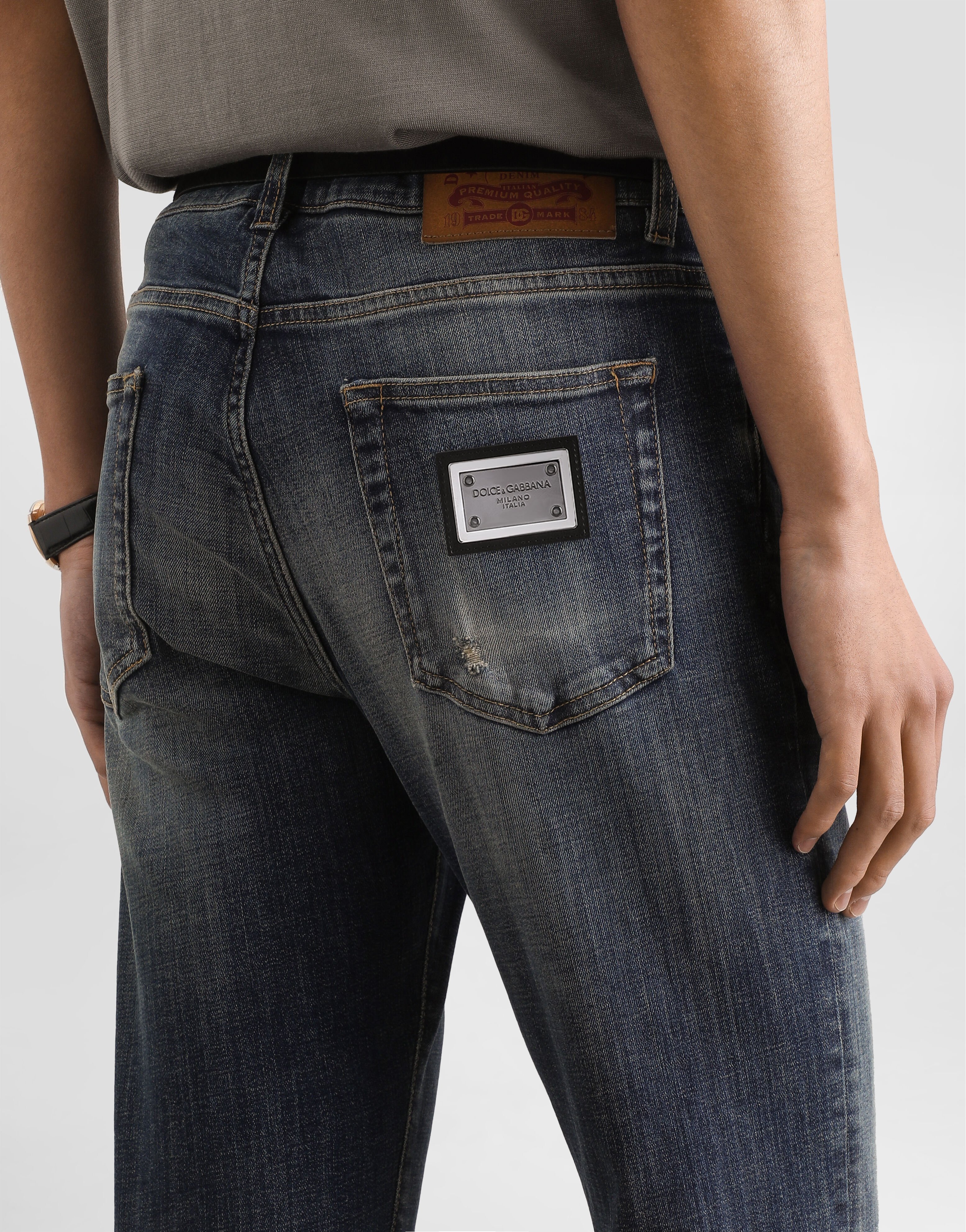 Multicolorのメンズ Denim trousers | Dolce&Gabbana®