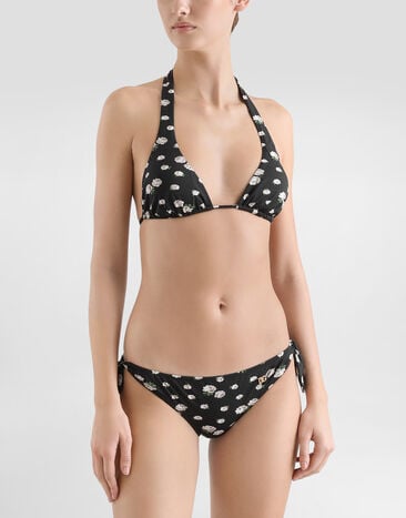 Dolce & Gabbana Small rose-print bikini Multicolor O8A54JHSGBB