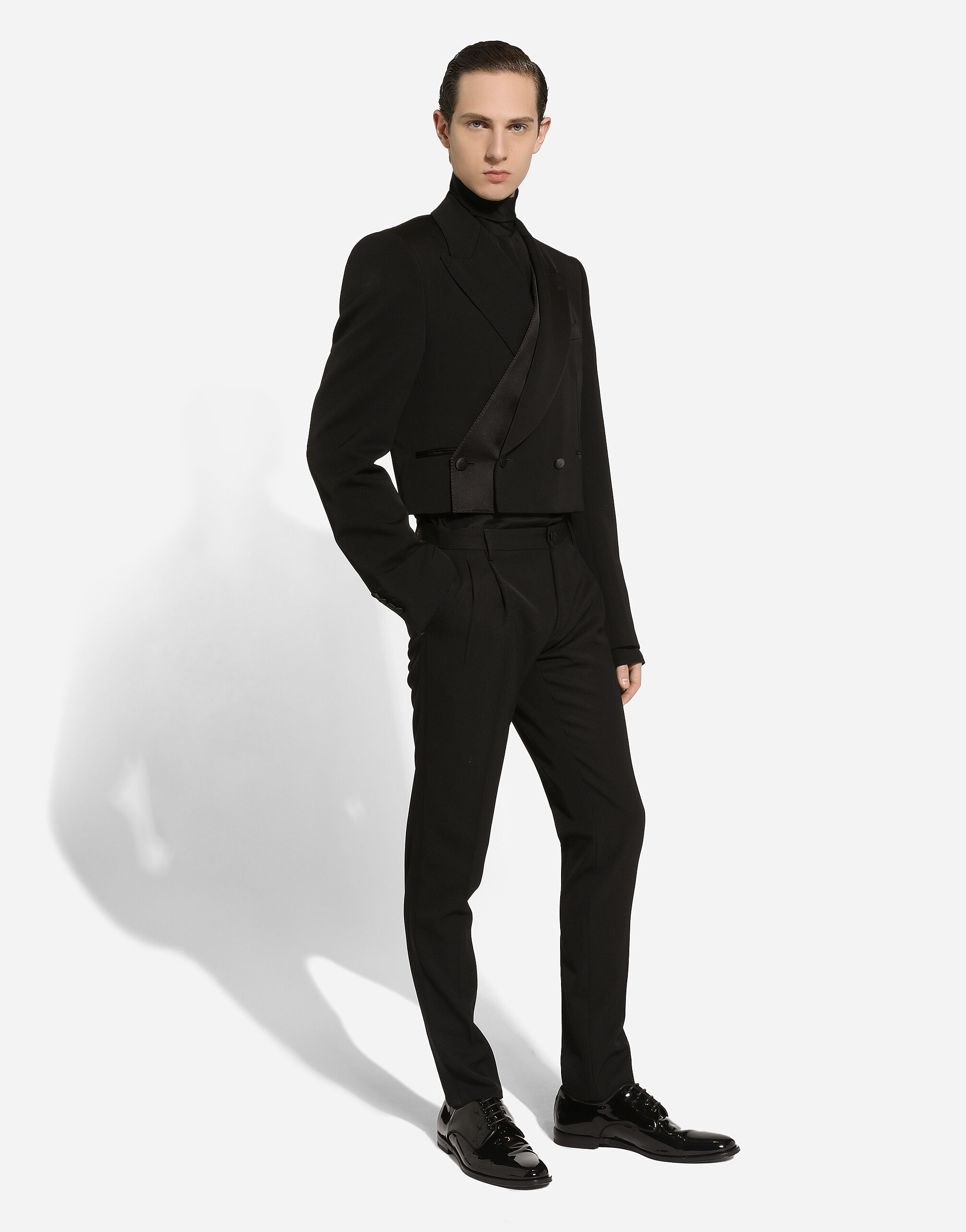 魅力【Dolce & Gabbana】ダブルブレスト ウール ブレザー ブラックのウィメンズ ダブルブレストブレザー ウールクロス
