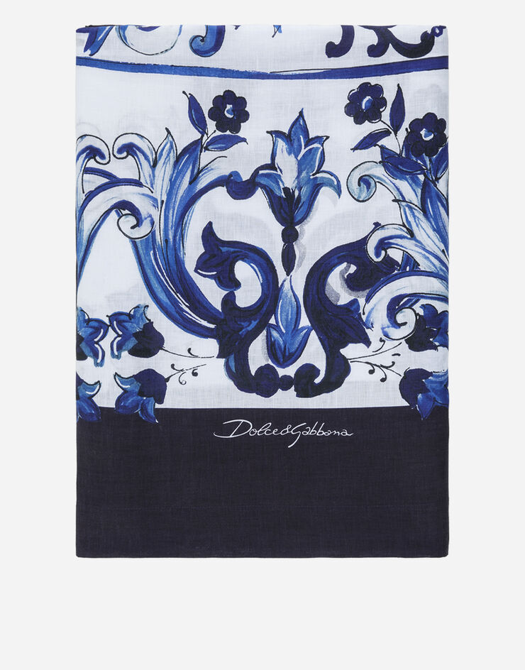 Dolce & Gabbana Leinentischdecke für 10 Personen Mehrfarbig TCG002TCADN
