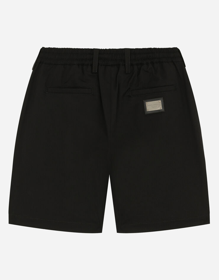 Dolce & Gabbana Gabardine shorts Negro L42Q95G7M4D