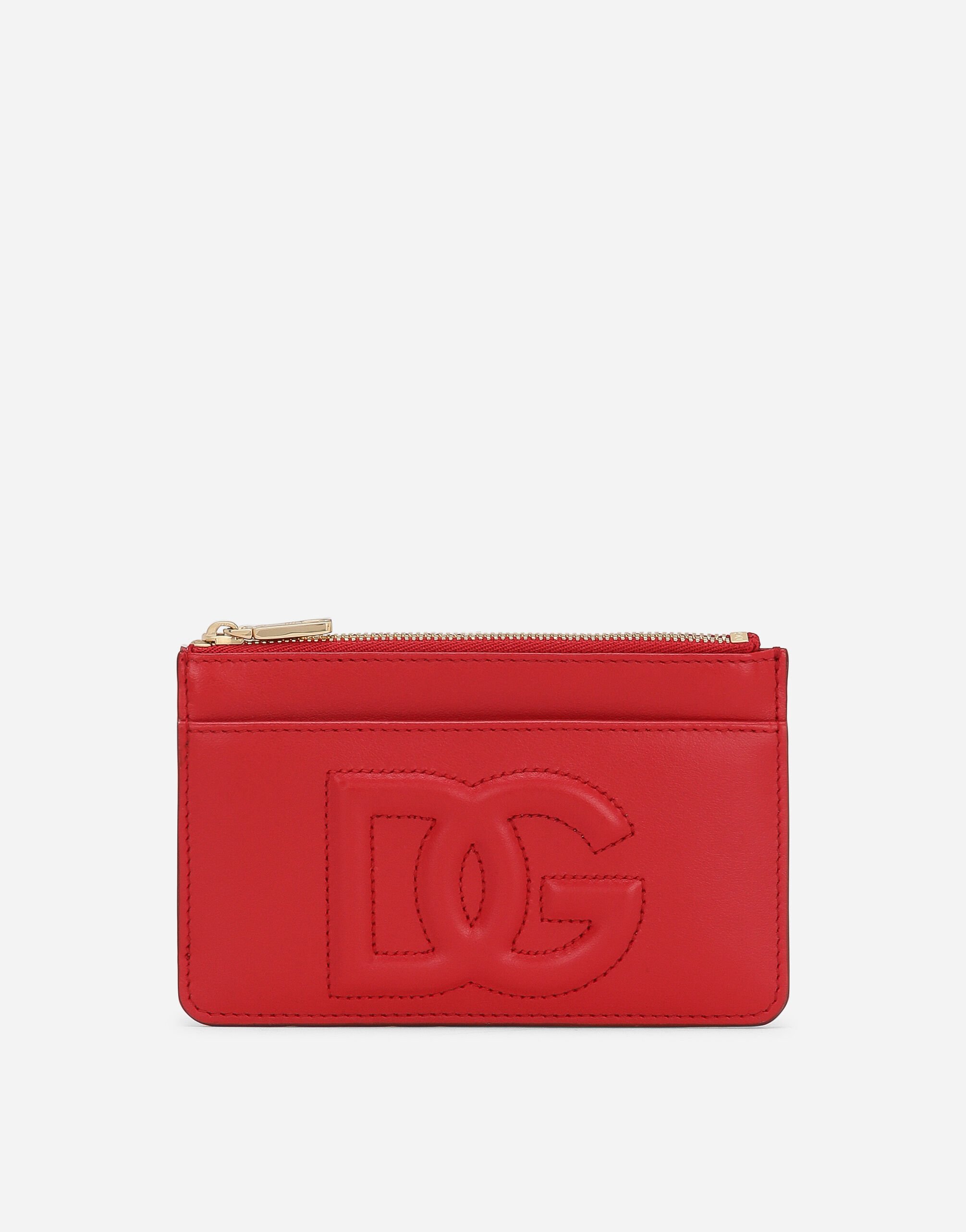 Dolce & Gabbana Medium DG Logo card holder Red BI0330AG081