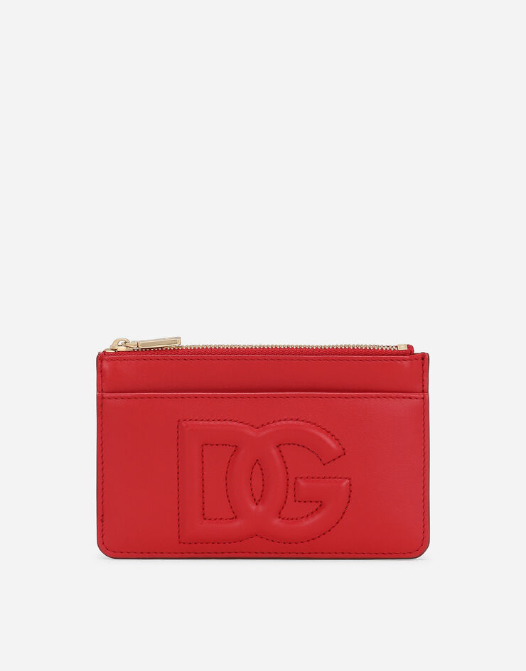 Dolce & Gabbana DG Logo カードホルダー ミディアム レッド BI1261AG081
