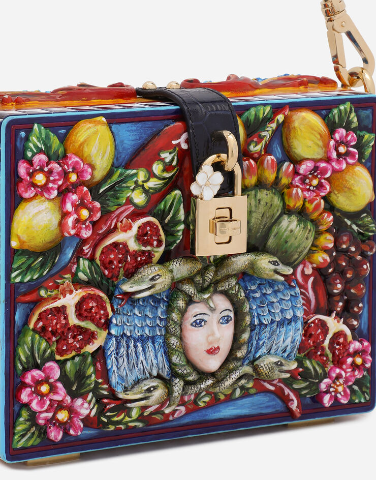 Dolce & Gabbana Resin Triskelion Dolce Box bag Multicolor BB7165AY611