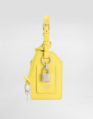 Dolce & Gabbana Calfskin name tag Yellow BP3417AV893