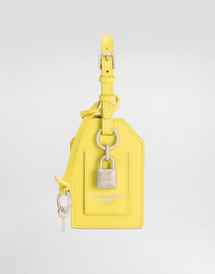 Dolce & Gabbana Calfskin name tag Yellow BP3417AV893