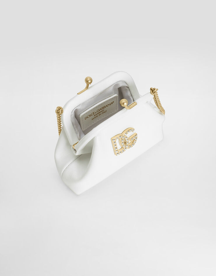 Dolce & Gabbana Nappa calfskin shoulder bag Dolce & Gabbana Nappa calfskin shoulder bag White EB0007A1065
