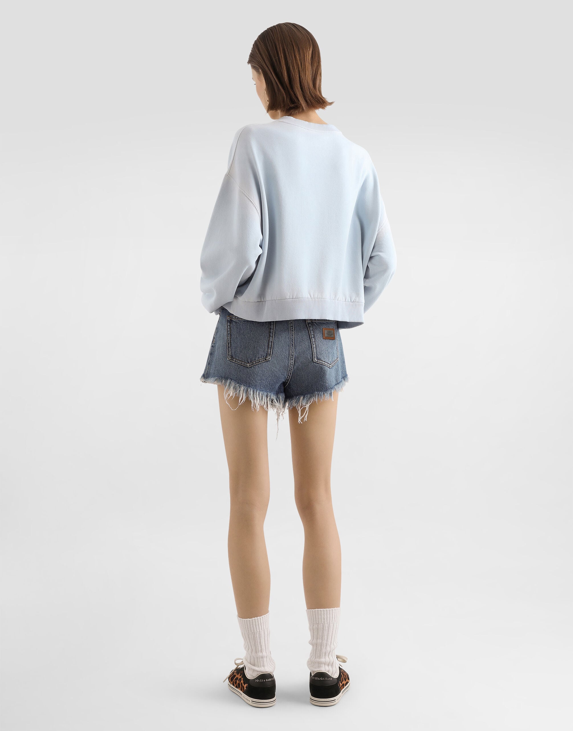 Multicolorのウィメンズ デニム ショートパンツ | Dolce&Gabbana®