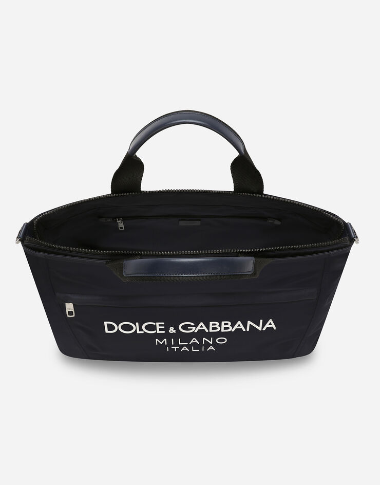 Dolce & Gabbana حقيبة سفر نايلون أزرق BM2125AG182