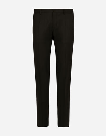 Dolce & Gabbana Pantalón de lana elástica Negro GY7BMTFUBE7