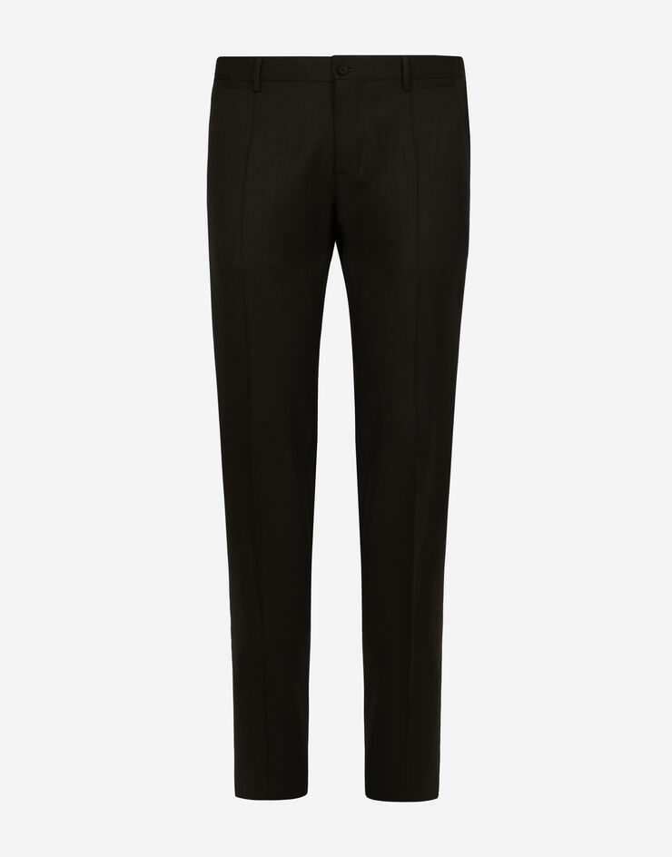 Dolce & Gabbana Stretch wool pants Black GY7BMTFUBE7