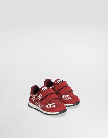 Dolce & Gabbana Dg cushion sneakers in majolica-print nylon Multicolor DN0229A0803