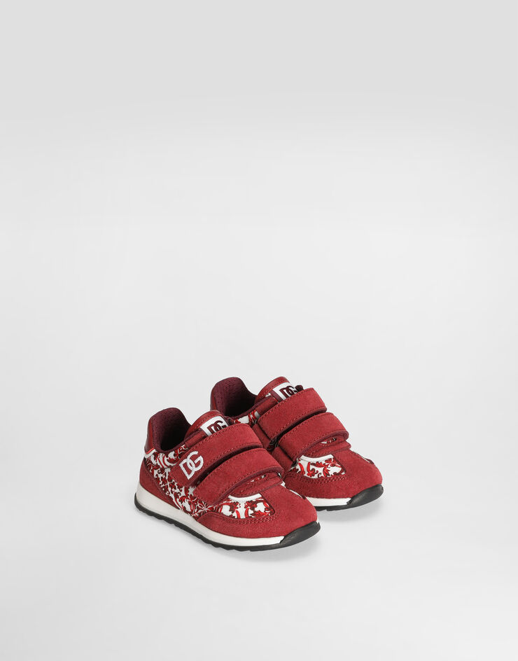 Dolce & Gabbana Dg cushion sneakers in majolica-print nylon Multicolor DN0229A0803