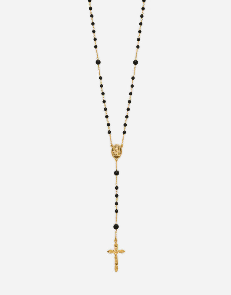 Dolce & Gabbana Collana rosario con pietre naturali Gold WNG102W0001