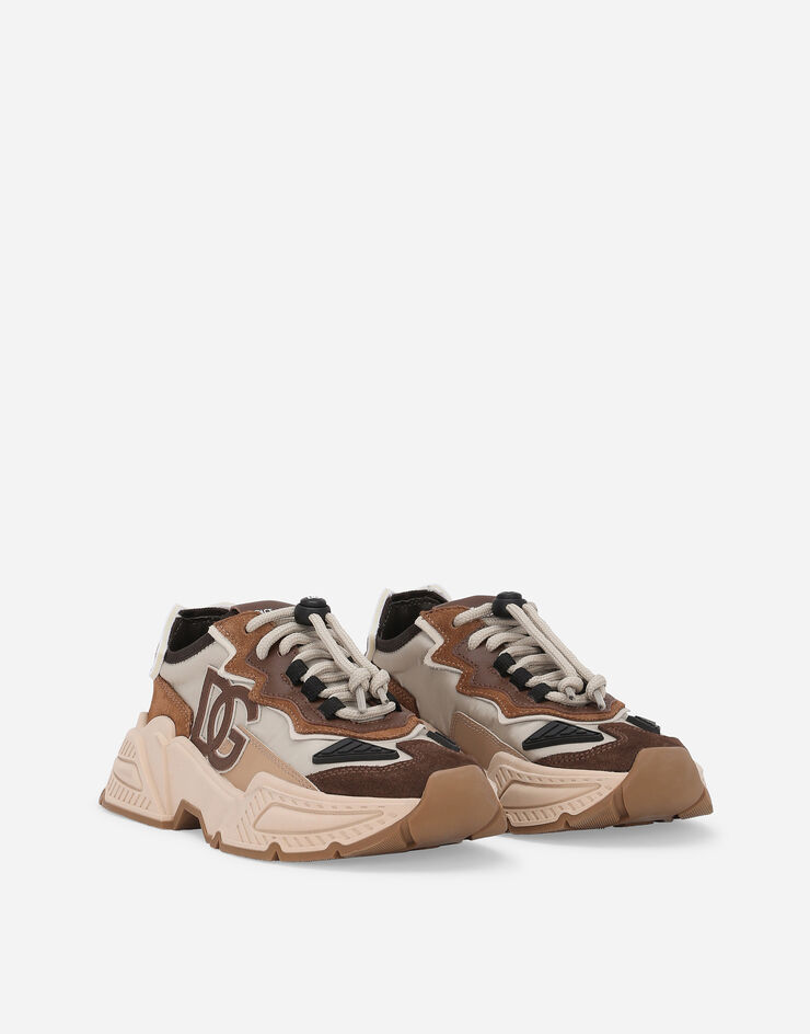 Dolce & Gabbana Sneaker Daymaster aus Nylon mit DG-Logo Beige DA5119AQ040