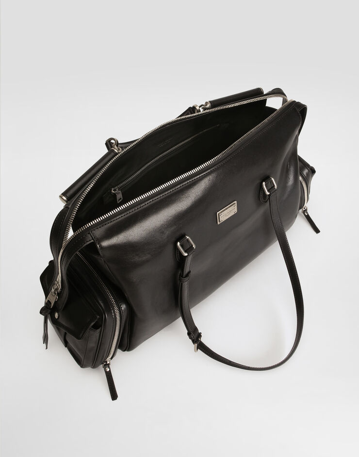 Dolce & Gabbana Vittoria calfskin bag Black BB7863AW118